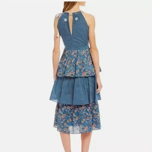 Anthropologie Kopal Izzy Embroidered Tiered Dress - Picture 3 of 9